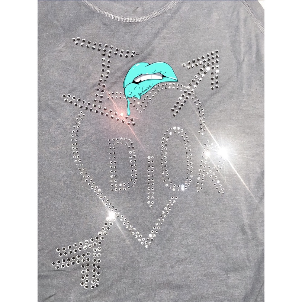 Christian Dior 2000s I heart Dior Cupid Arrow Diamanté Crystal Heart Tank Top - Picture 11 of 16